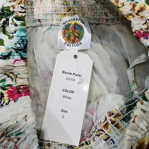NWT Kitsch & Pop Barok Paris Women's Floral Crop Top & Skirt Multicolor Small - Picture 13 of 14
